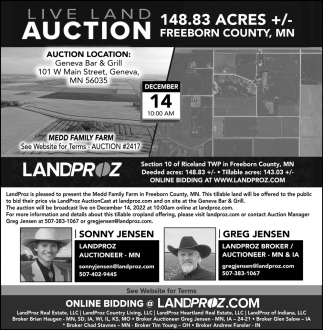 Live Land Auction
