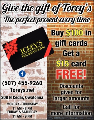 Give the Gift of Torey's