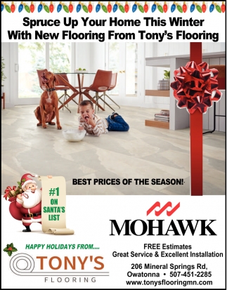 Spruce Up Your Home this Winter with New Flooring from Tony's Flooring