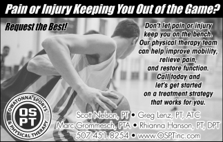 Pain Or Injury Keeping You Out Of The Game?