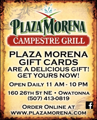 Plaza Morena Gift Cards