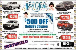 $500 OFF Holiday Coupon