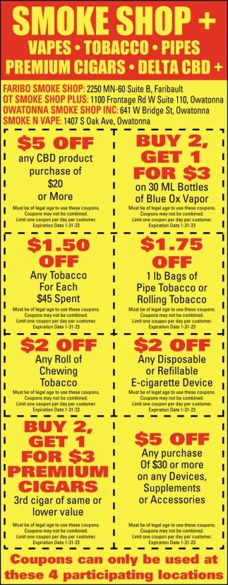 Smoke Vape Tobacco Shops