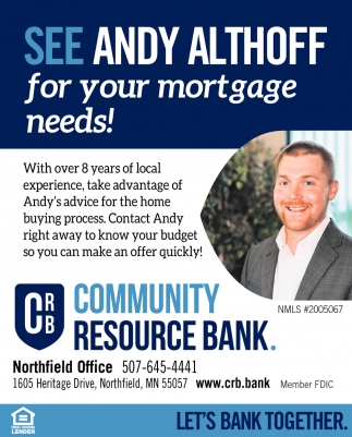 See Andy Althoff for Your Mortgage Needs!