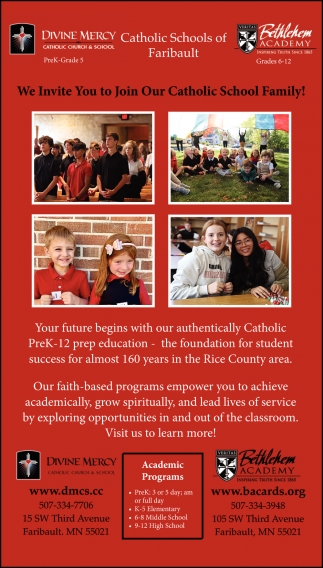 We Invite You to Join Our Catholic School Family!