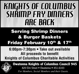 Serving Shrimp Dinners & Burger Baskets