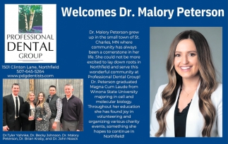 Welcome Dr. Malory Peterson