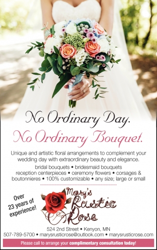 No Ordinary Day. No Ordinary Bouquet.