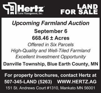 Upcoming Farmland Auction