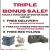 Triple Bonus Sale!