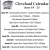 Cleveland Calendar