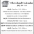 Cleveland Calendar
