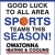 Good Luck to All Area Sports Teams This Season!