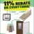 11% Rebate on Everything