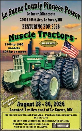 Le Sueur County Pioneer Power (August 28-30, 2026)