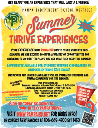 Summer Thrive Experiences