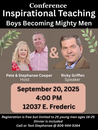 Inspirational Teaching Boys Becoming Mighty Men