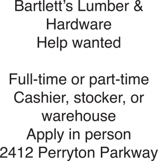 Bartlett's Lumber & Hardware