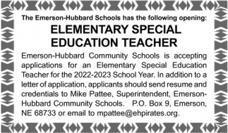 Elementary Special Education Teacher