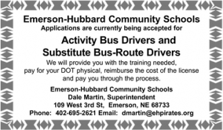 Activity Bus Drivers and Substitute Bus-Route Drivers