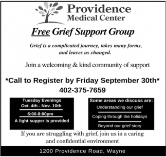 FREE Grief Support Group