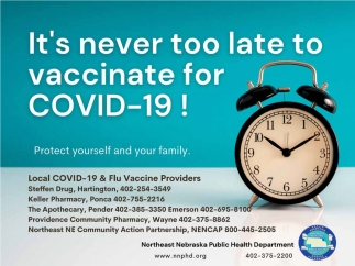 It's Never Too Late To Vaccinate For COVID-19!