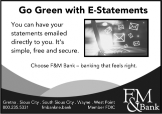 Go Green With E-Statements