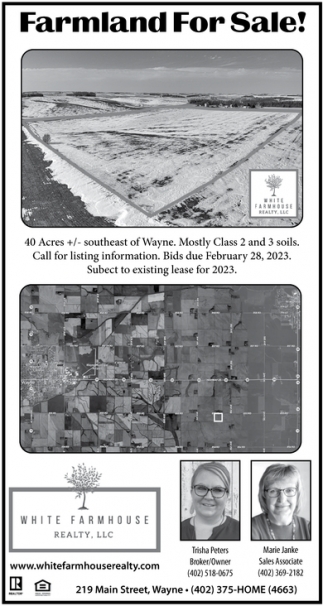 Farmland For Sale!