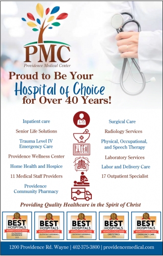 Proud To Be Your Hospital Of Choice For Over 40 Years!