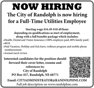 Full-Time Utilities Employee