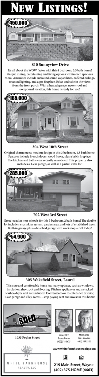 New Listings!