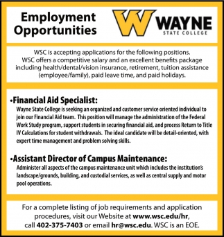 Financial Aid Specialist