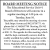 Board Meeting Notice