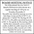 Board Meeting Notice