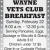 Wayne Vets Club Breakfast