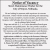 Notice of Vacancy