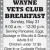 Wayne Vets Club Breakfast