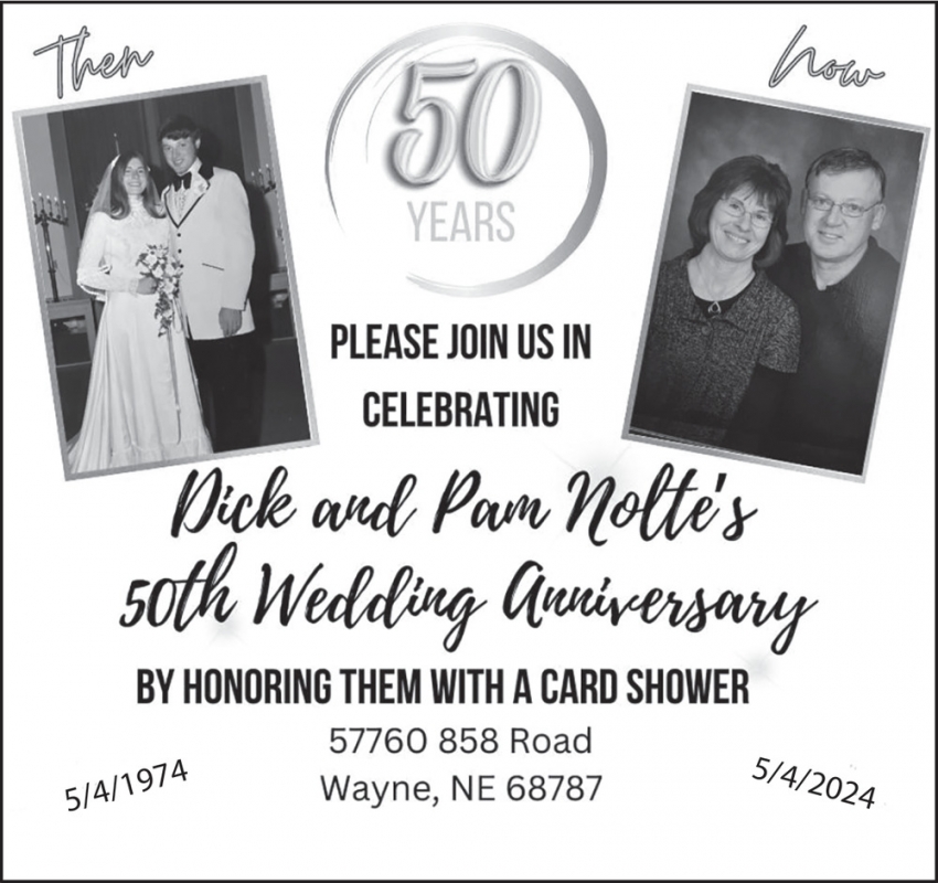 Dick and Pam Nolte's 50th Wedding Anniversary