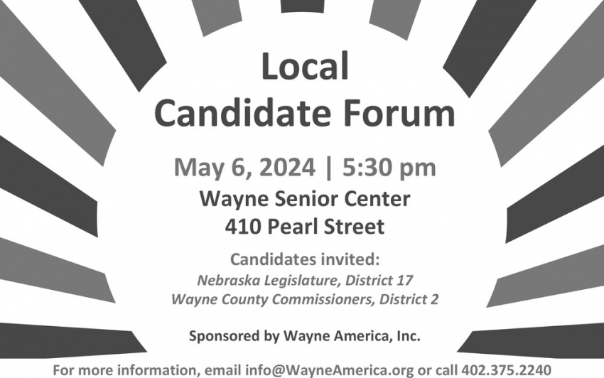 Wayne America, Inc - Local Candidate Forum (May 6, 2024)