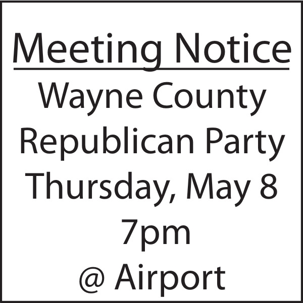 Wayne County Republican Party - Meeting Notice (May 8, 2025)