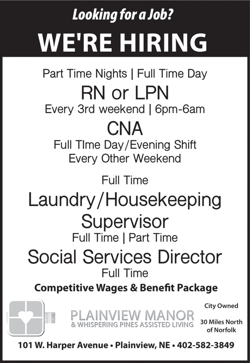 Plainview Manor & Whispering Pines Assisted Living