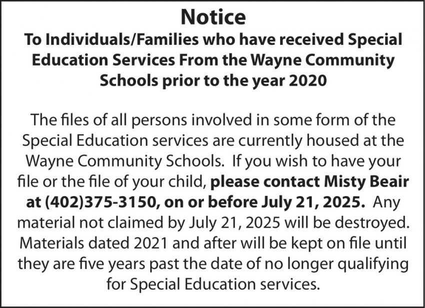Wayne Community Schools