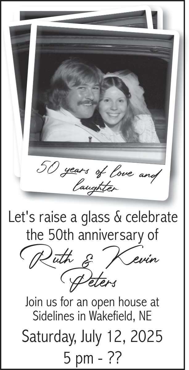 Ruth & Kevin Peters Anniversary Celebration (July 12, 2025)