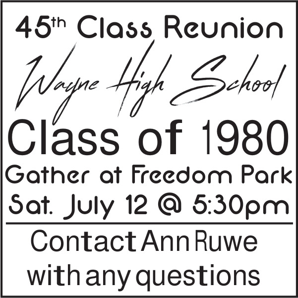 45th Class Reunion (July 12, 2025)