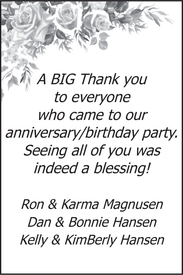 Ron & Karma Magnusen, Dan & Bonnie Hansen, Kelly & KimBerly Hansen