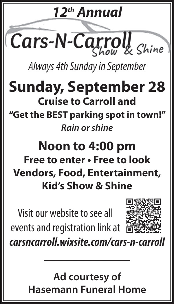 12th Annual Cars-N-Carroll Show & Shine