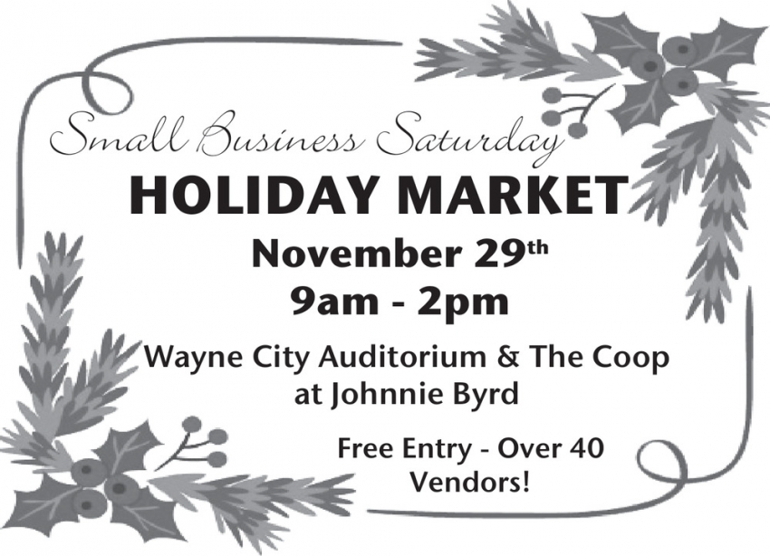 Small Business Saturday Holiday Market (November 29th, 2025)