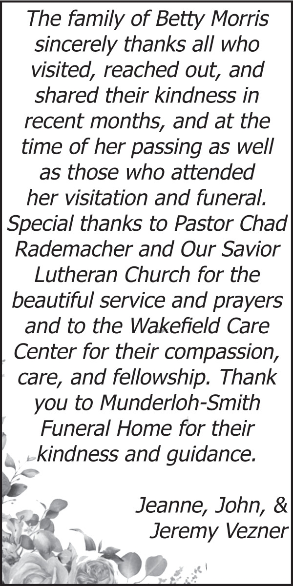 Family of Betty Morris