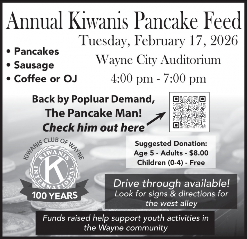 Annual Kiwanis Pancake Feed