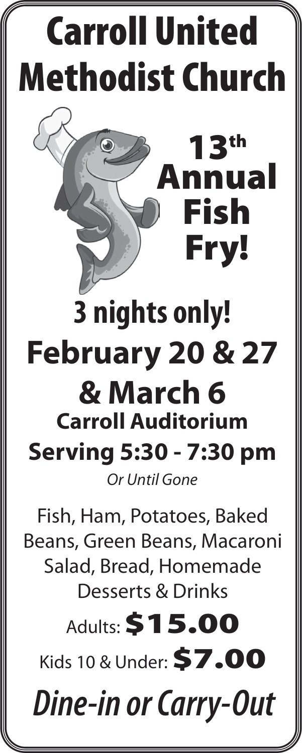 Carroll United Methodist Church - 13th Annual Fish Fry